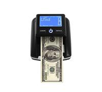 Fliuyr Comprobador de billetes y contador de dinero, 2 en 1, comprobador de billetes, detección de billetes falsos con UV/MG/IR para billetes falsos de euros, billetes de dólar, luz de prueba portátil