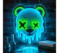 Flixyticy Letrero de Neón, Led Sign Alimentadas por USB, Luz De Neón para Decoración de Pared de Dormitorio, Fiesta de Bodas, Habitación de Niñas, Hotel, Bar (Ice Bear)