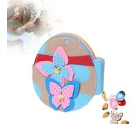 Flkaskf Libro de conejo Montessori, libro de conejo Montessori, libro ocupado de fieltro, paquete de libros de caza de huevos de Pascua Montessori, libro de calcomanías de Pascua, juego de libro de