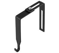 Flkiglm 2 piezas de ganchos de armario ajustables, gancho para puerta, gancho ajustable para ropa de metal, gancho para paneles divisorios, perchero para puerta para colgar, gancho para puerta para