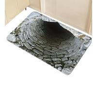 Flkiglm Alfombra De Ilusión 3D, Felpudo de Entrada Antideslizante con Agujero sin Fondo, Alfombras 3D Absorbentes de Ilusión Óptica, para Hogar Cocina Salón Entrada Pasillo y Dormitorio