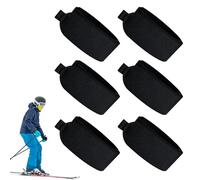 Flkiglm Correas de Transporte para Skis | Juego De 6 Piezas Ligero con Acolchado Protector | Sujetadores De Transporte para Equipo De Esquí | para Hombre Mujer En Viajes Almacenamiento Y De Esquí A
