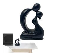 Flkiglm Escultura de pareja | Estatua de amor romántica figura decorativa, joyería hecha a mano, decoración abstracta para cumpleaños, boda, compromiso, matrimonio, comunidad familiar, sala de estar