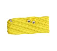 Flkiglm Estuche Divertido para Niños | Organizador De Papelería con Gran Capacidad Y Cremallera, Organizador De Bolígrafos,para El Aula Estudiante Profesor Adolescentes, Amarillo, Ver descripción