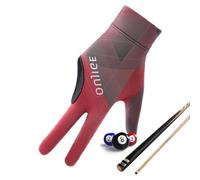 Flkiglm Guantes de entrenamiento para piscina, guantes deportivos para taco, guantes de billar con 3 dedos, guantes de billar unisex, guantes de acción de taco para jugadores aficionados o de billar