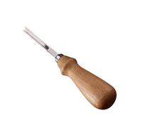 Flkiglm Herramienta Rebajadora de Cuero - Herramienta de Recorte y Rebaje para Piel,Rebajador de Cuero con Mango de Madera - Para Taller Estudio Oficina Hogar Cartera Bolso Correa De Reloj