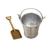 Flkiglm Pala En Miniatura para Casa de Muñecas - Juego De Accesorios 2X para Casa De Muñecas | Juego de Cubo Realista Pequeño para Niños, Niñas, Escuela, Trabajo y Proyectos Creativos