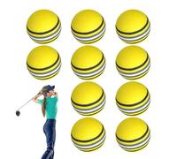 Flkiglm Pelotas de golf de ejercicio para jardín, 10 unidades de pelotas de entrenamiento blandas | Equipo de entrenamiento para principiantes en interiores y exteriores y todos los niveles de juego