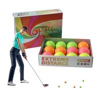 Flkiglm Pelotas de golf para el jardín, 12 pelotas de doble cubierta, pelotas de golf de doble cubierta, pelota de golf de doble capa, profesional, alto rendimiento para interiores y exteriores