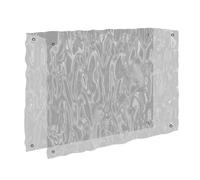 Flkiglm Protector de tendedero para Exteriores, protección contra la Lluvia para secar al Aire Libre, protección Solar y Polvo, PVC Transparente para balcón, terraza, jardín