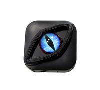 FLKWOP Caja de lentes de contacto de ojo de diablo, estuche portátil para lentes de contacto, kit de viaje, lentes de color de Halloween, sin caja de Halloween, regalos de lentes, lentes de