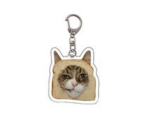 FLKWOP Llavero con colgante de bolso para mujer, diseño de dos gatos, meme que habla, gatos, cosas lindas, regalo barato educado, X2M9 para lo mejor