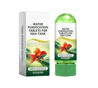 FLKWOP Potente tableta de purificación de agua para acuario, tabletas de purificación de agua para peceras, elimina todo tipo de turbidez del agua del tanque de peces, tabletas portátiles de