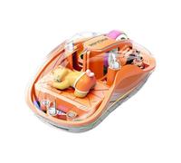 FLKWOP Ratón recargable, lindo muñeco de 3 modos Mause con pantalla de alimentación, regalo para niños portátil para tabletas