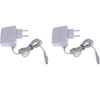 FLLAGG20 | 2X Cargador Compatible con Nintendo 3DS, DSi, 2DS | 1 Metro, Enchufe Europeo | Compatible con 3DS XL, New 3DS XL | Portátil, práctico para Viajar Charger Power Adapter
