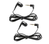 Fllyvly Auricular Mono de un Solo Lado In-Ear, Conector de 3,5 mm, Compatible con Android, iPhone, MP3, Laptops, para Deportes y Uso Diario,Auriculares para intérpretes de guías turísticos (2PCS)