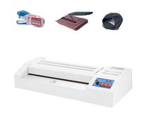 FLNOZAMZ Laminadora de Rollo frío Caliente,Máquina de laminación térmica de 32 cm con botón de Interruptor de laminación en frío y Caliente,Laminadora de película automática A3 / A4 / A5