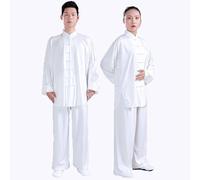 FloAPa Hombres Ropa de Tai chi Ropa China de Kung fu Algodón y Lino Uniforme Artes Marciales Kung Fu Uniformes Disfraces Manga,001,XL