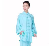 FloAPa Mujer Marciales Ropa China De Kung Fu Algodón Y Lino Uniforme De Artes Marciales para Kungfu Taichi Zen Meditación Artes Marciales ala Chun,004,XL