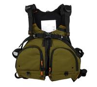 Float Jacket Adjustable Buoyancy Water Sports Flotation Aid Safety Float Jacket with Pockets for Adult Fishing Rafting Kayak Boating Swimming Surfing Canoeing Sailing Outdoor Gear(Green)