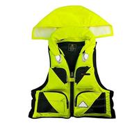 Float Jacket Adult Adjustable Safety Buoyancy Float Jacket for Sea Fishing Drifting Snorkeling Water Sports Boating Kayaking Surfing Outdoor Safety Gear Aid Men Women(Yellow,L)