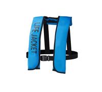 Float Jacket Adult Automatic Self Inflating Float Jacket Preserver with Manual Override for Boating Fishing Kayaking Water Sports Swimming Outdoor Safety Gear Buoyancy Aid(Sky Blue,Automatic)