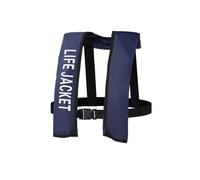 Float Jacket Adult Automatic Self Inflating Float Jacket Preserver with Manual Override for Boating Fishing Kayaking Water Sports Swimming Outdoor Safety Gear Buoyancy Aid(Dark Blue,Manual)