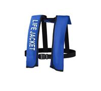 Float Jacket Adult Automatic Self Inflating Float Jacket Preserver with Manual Override for Boating Fishing Kayaking Water Sports Swimming Outdoor Safety Gear Buoyancy Aid(Blue,Automatic)