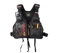 Float Jacket Adult Breathable Mesh Multi-Pockets Float Jacket Trout Fishing Gear for Outdoors Fishing Boating Kayaking Water Sports Canoeing Rafting Outdoor Safety Gear(Cold White)