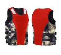 Float Jacket Adult Buoyancy Aid Swimming Float Jacket with Adjustable Belt for Surfing Rafting Kayaking Water Sports Boating Fishing Canoeing Sailing Outdoor Safety Gear(Red,S)