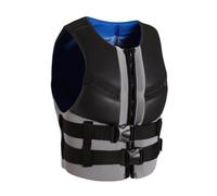 Float Jacket Adult Neoprene Swimming Safety Float Jacket with Adjustable Belt for Water Sports Surfing Fishing Rafting Kayaking Boating Canoeing Sailing Outdoor Safety Gear(Gris,S)