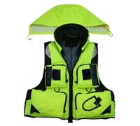 Float Jacket Adult Water Sports Multifunctional Professional Buoyancy Float Jacket for Sea Fishing Surfing Rafting Swimming Boating Kayaking Canoeing Sailing Outdoor Safety Gear(Yellow,XXL)