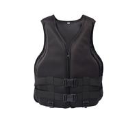 Float Jacket for Adults Men and Women, High Buoyancy Safety with Zipper Pockets, Adjustable for Kayaking Surfing Swimming Paddle Boating Water Sports(Black,S)