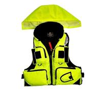 Float Jacket Youth Portable Swim Float Jacket Fishing Float Jacket with Zipper for Surfing Rafting Kayaking Water Sports Boating Swimming Canoeing Outdoor Safety Gear Buoyancy Aid(Yellow,XL)