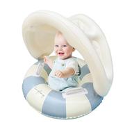 Float | Swimming Float Inflatable with Sun Canopy - Foldable Sunshade Toys Inflatable Safety Seat Sun Protection Swim Ring for Spring Beach
