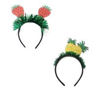 Floatdream 2 Piezas Diademas de Frutas, Diadema de Fresa, Linda Diadema, Diadema de Piña, Diadema de Frutas Creativa, para Fiestas, Espectáculos, Tertulias, Fiestas de Cumpleaños