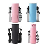Floatdream 3 Piezas Bolsa Portabotellas Térmica, Funda Botella Correa Hombro, Bolso Térmico Portátil, para Correr Senderismo Ciclismo Camping.
