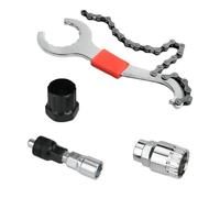 Floatdream 4 piezas Llave de Cadena para Bicicleta, Kit Reparación Bicicleta, Látigo de Cadena, Adecuado para quitar el volante de un cassette de bicicleta
