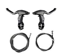 Floatdream Juego de Manetas de Freno, Juego de Manetas de Freno de Bicicleta, Juego de Cables de Freno, Adecuado para Muchos Tipos de Bicicletas(Negro)