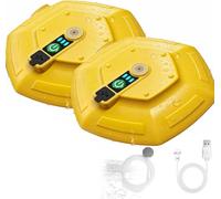 Floating Aerator for Live Bait, Rechargeable Portable Bait Bucket Oxygen Pump, IPX7 Waterproof, High Output Bubbler for Fishing Cooler, Minnow Bucket & Small Pond (2PCS)