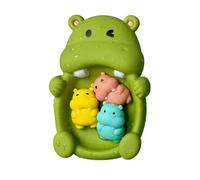 Floating Bathroom Toys, Rubber Bath Animals, 7.48x2.17x4.92 Inches Safe & Non Toxic Rubber, Educational Soak Playthings for Wash Time, Pool Play, Beach Outings, or Even The Shower