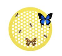 Floating Bee Island, Bee Watering Feeder, Bee Feeder Station, Honeycomb Feeder, Bee Drinker, Outdoor Bee Bath, Pollinator Feeder, Bee Bath Tray, Garden Bee Feeder, Bee Island Tray