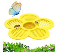 Floating Bee Island - Water Resting For Bees And Pollinator | Eco Friendly Resin With Landing Pebble Design, Stable Buoyancy Base, Outdoor Wildlife Support Habitat Accessory