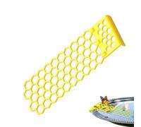 Floating Bee Water Station, Bee Drinking Ladder, Foldable Butterfly Station, Anti-Drop Design, Garden Watering Halt For Attracting Bees & Butterflies, 10x6 Inches, Green, 1 Pack