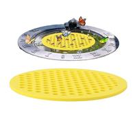 Floating Bee Waterer - Alimentador de abeja Eva Honeycomb y Bee Drinker Island Tray | Outdoor Garden Bath Station for Thirsty Pollinators, Butterfly Water Feeder, Eco Friendly Beekeeping