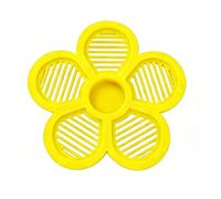 Floating Bee Watering Station - Flower Shape Hydration Island, Pollinator Bath Support, 19cm Diameter + Buoyant , High Grade Synthetic Polymer - For Garden Pond & Bird Bath