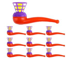 Floating Blow Pipe Ball Toy - Air Blow Floating Ball | Abs Interactive Balance Toy - Fun Blowing Balls Play Set with Easy Handheld Design, Ideal for Parties and Children’s Indoor Entertainment