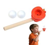 Floating Blow Pipe Balls, Balance Floating Balls Blowing Toys, Smooth Fun Cognitive Development Tool for Kids Party Supplies Easter Birthday Celebration