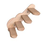 Floating Cat Stairway, Solid Wood Cat Steps Walls, 17.72x7.87x3.94 Inches Space-Saving Kitten Climbing Shelves and Perches for Indoor Bedroom Living Room Small Home Décor