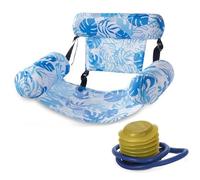 Floating Chair, Inflatable Pool Lounge Chair, Adjustable Straps, Heavy Duty Pool Floats Chairs Adult, Flotadores para Adultos for Pool Party & Beach (Light Blue)